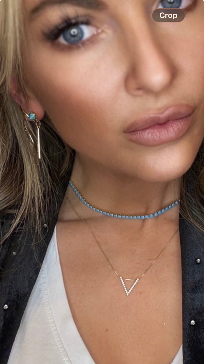 Paved in Turquoise and Diamonds