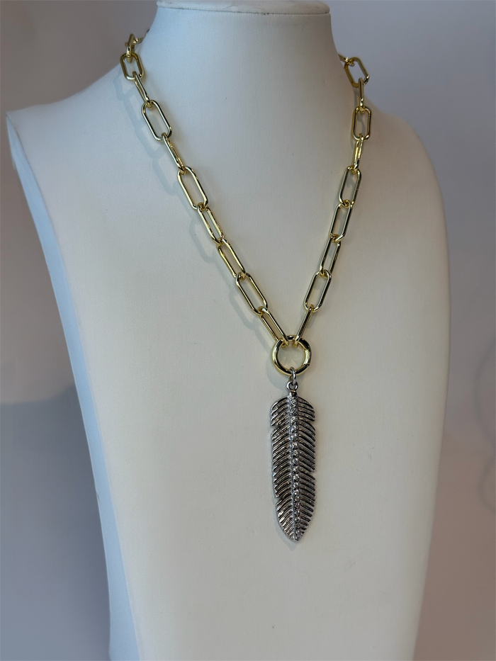 Gold Chunky Paperclip Chain