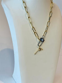 Chunky Paperclip with large Carabiner