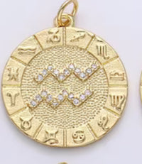 Zodiac & Monogram BB Necklace
