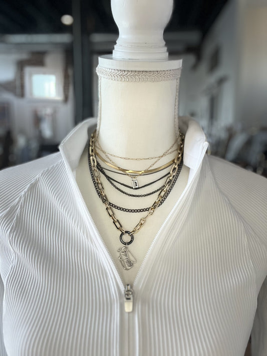 Golf Charm Necklace Layered Stack!