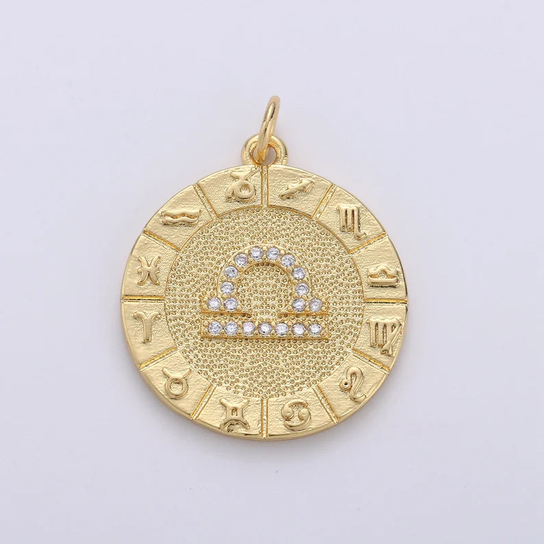Zodiac & Monogram BB Necklace