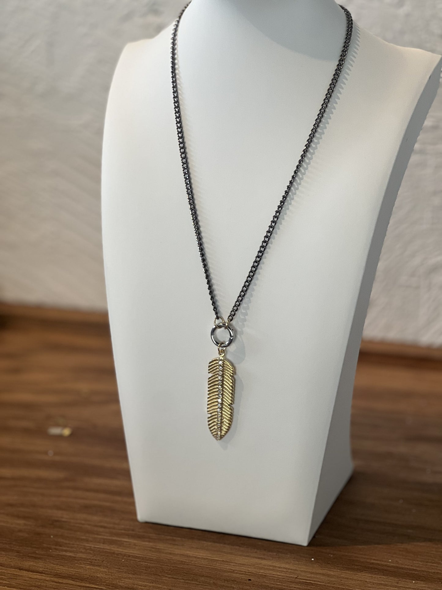 The Perfect Balance Feather ~ Charm Necklace